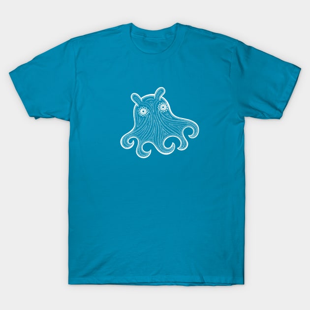 Dumbo Octopus drawing - marine animal lovers design T-Shirt by Green Paladin